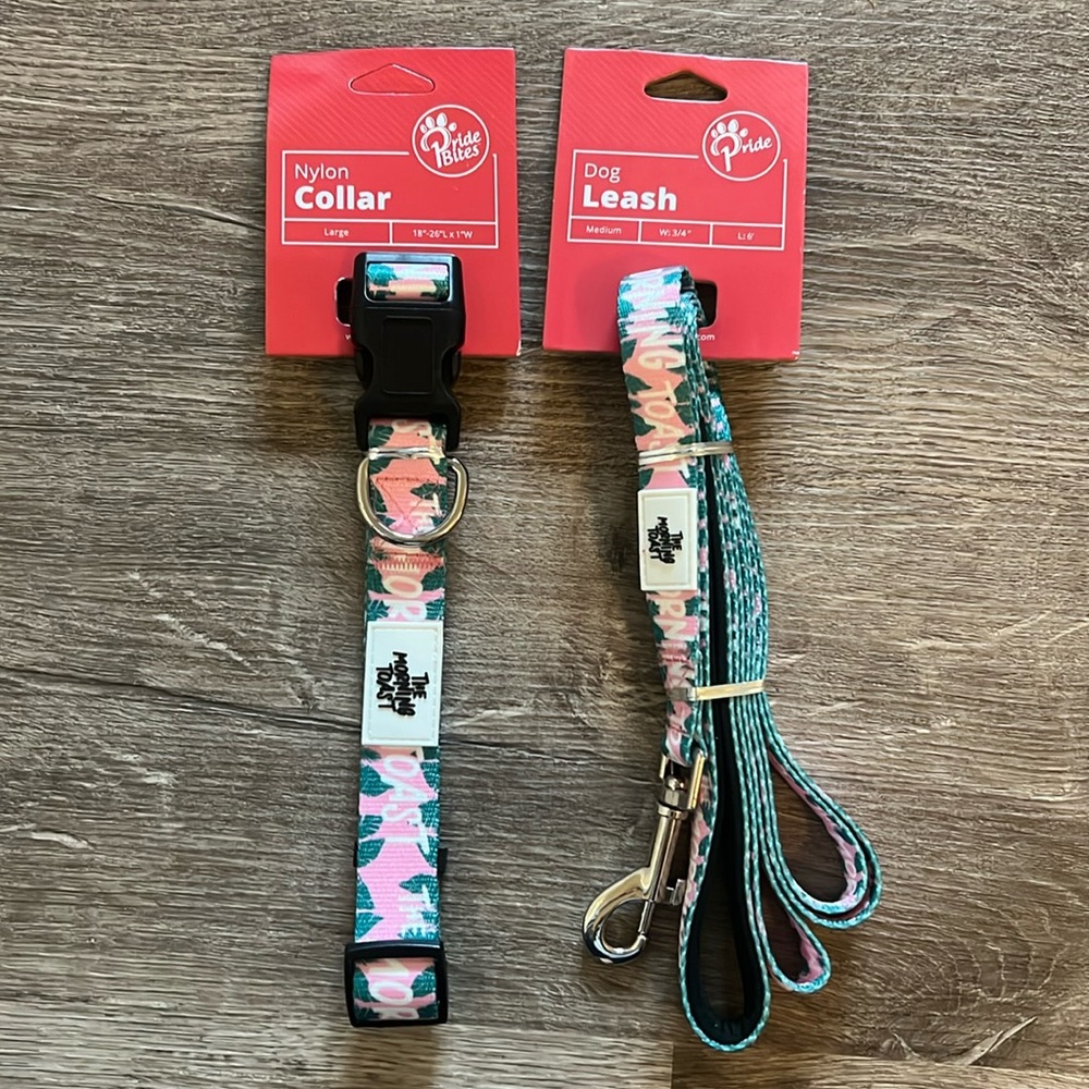 The Morning Toast Leash & Collar set
